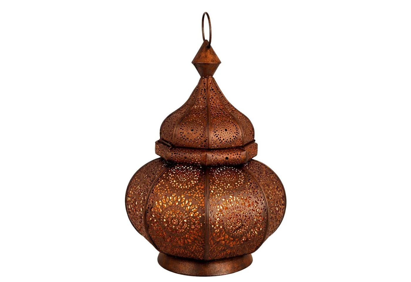 Marrakesch Orient Windlicht Lamis Rost Metall Handarbeit - Bild 2