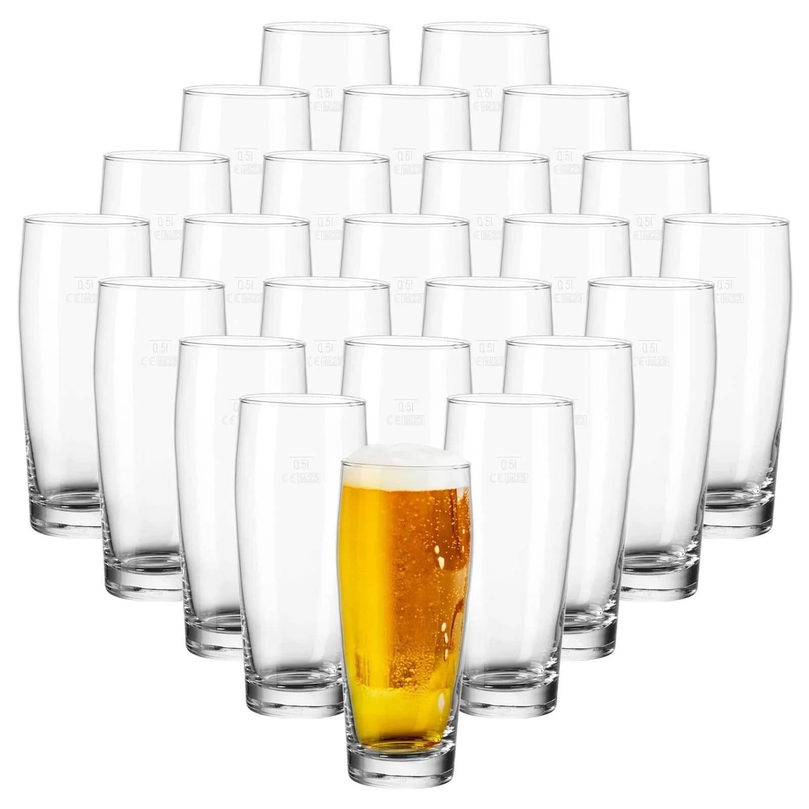 VAN WELL Willi Becher Bierglas 0,5 l 24er Set transparent - Bild 2