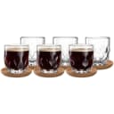 LEONARDO GOCCE Kaffeeglas-Set 12-tlg. Transparent mit Untersetzer Bild 2