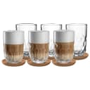 LEONARDO Latte Macchiato Glas Set 12-tlg. Transparent Tropfenrelief Bild 1