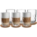 LEONARDO Latte Macchiato Glas Set 12-tlg. Transparent Tropfenrelief Bild 2