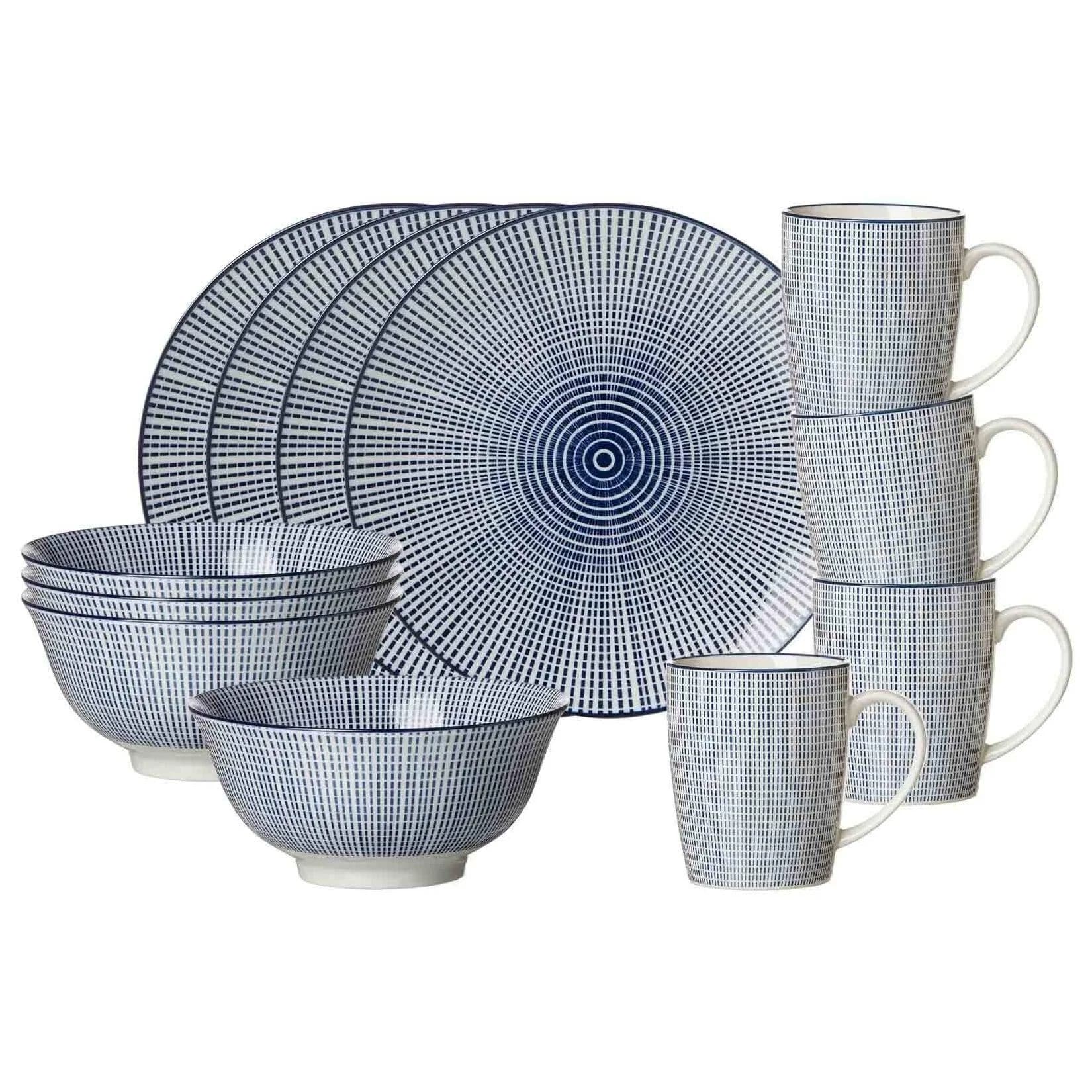 Ritzenhoff & Breker Frühstücksset Royal Makoto 12er Set Blau