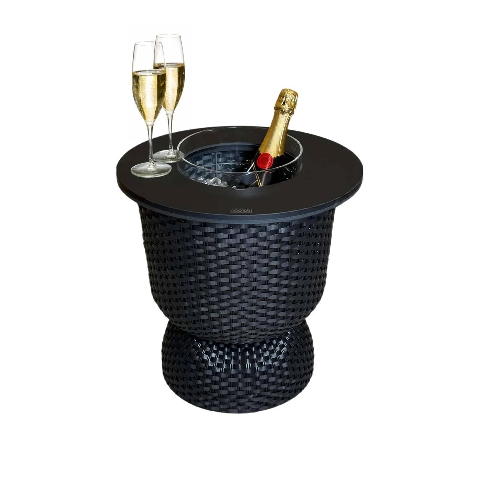 COOTAB Cooler Table 3-in-1 Loungetisch mit Acryl-Kühler Paris 43 cm - Bild 2