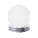 Seltmann Weiden Frühstücksteller Compact Blaurand 6er Set Weiß-Blau Bild 2