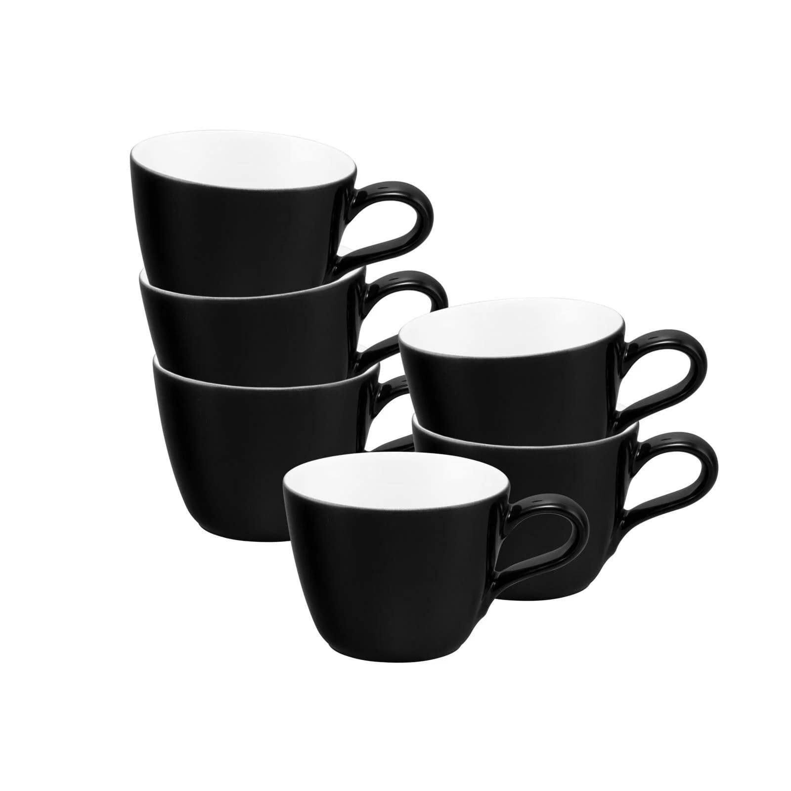 Seltmann Weiden Espressotassen 90 ml 6er Set Schwarz Porzellan - Bild 2