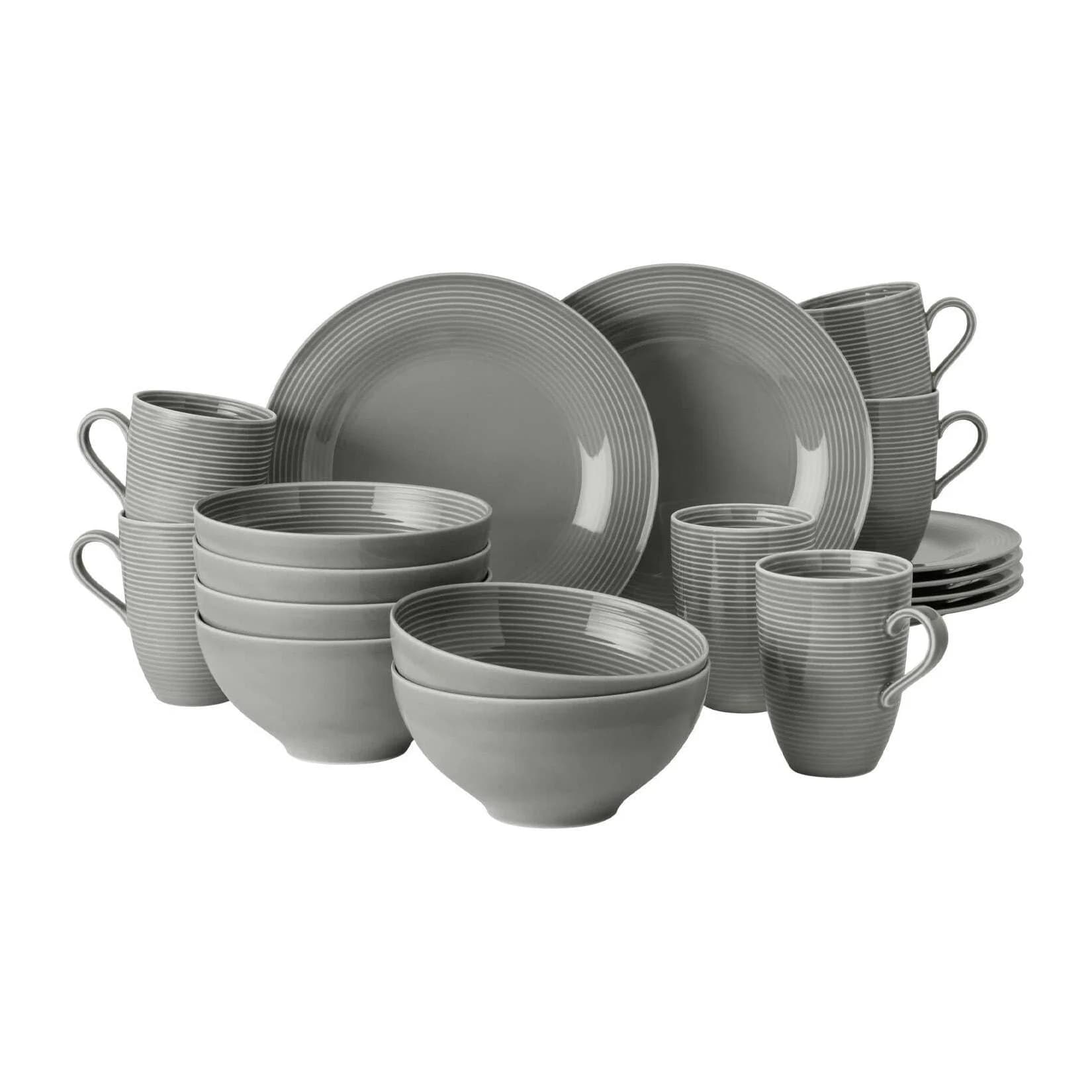 Seltmann Weiden Frühstücks-Set Beat Color Glaze 18-teilig Bunt