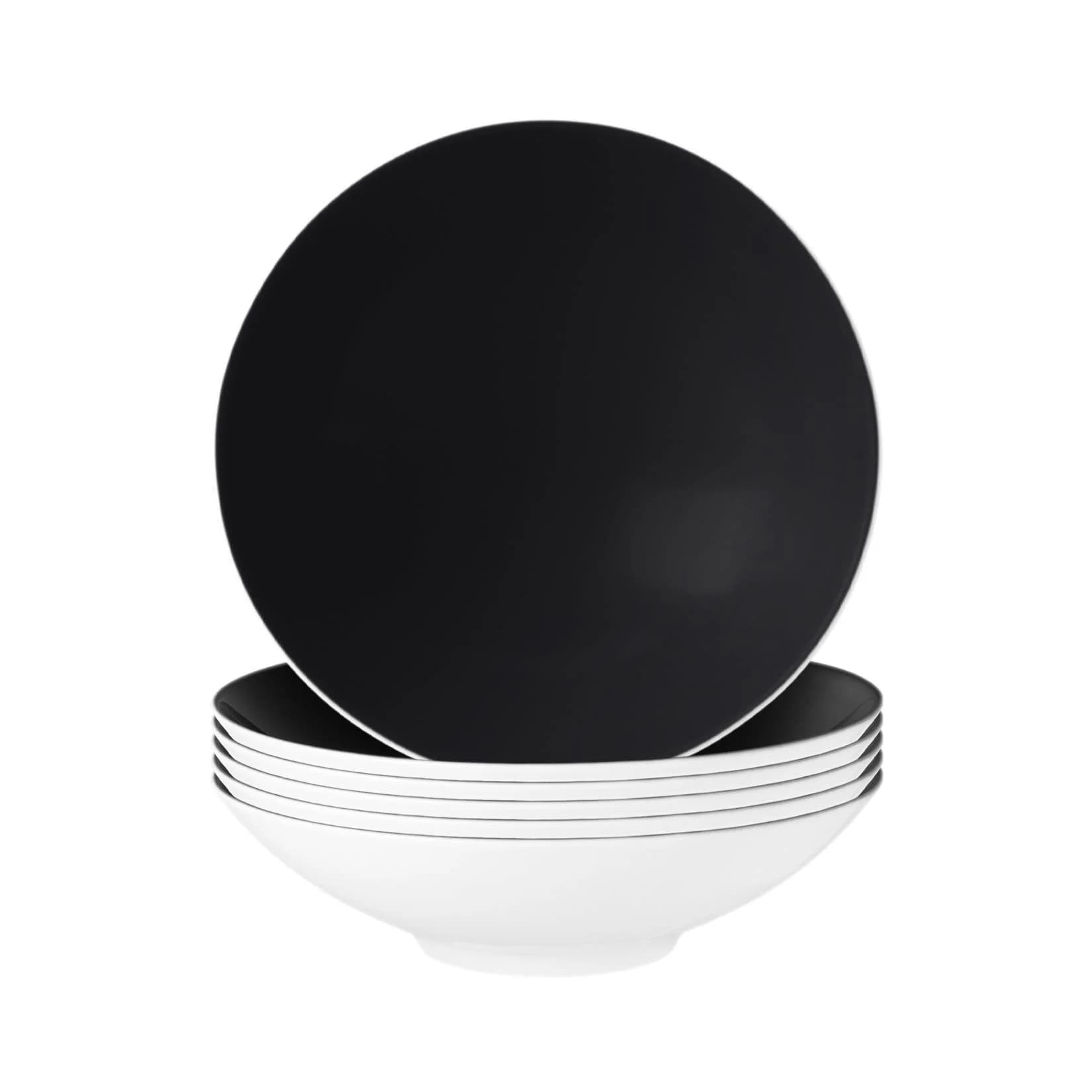 Seltmann Weiden Suppenteller Life Fashion 6er Set Schwarz