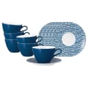 Seltmann Weiden Milchkaffeetassen Set 12-tlg. Classic Blue Porzellan Bild 1