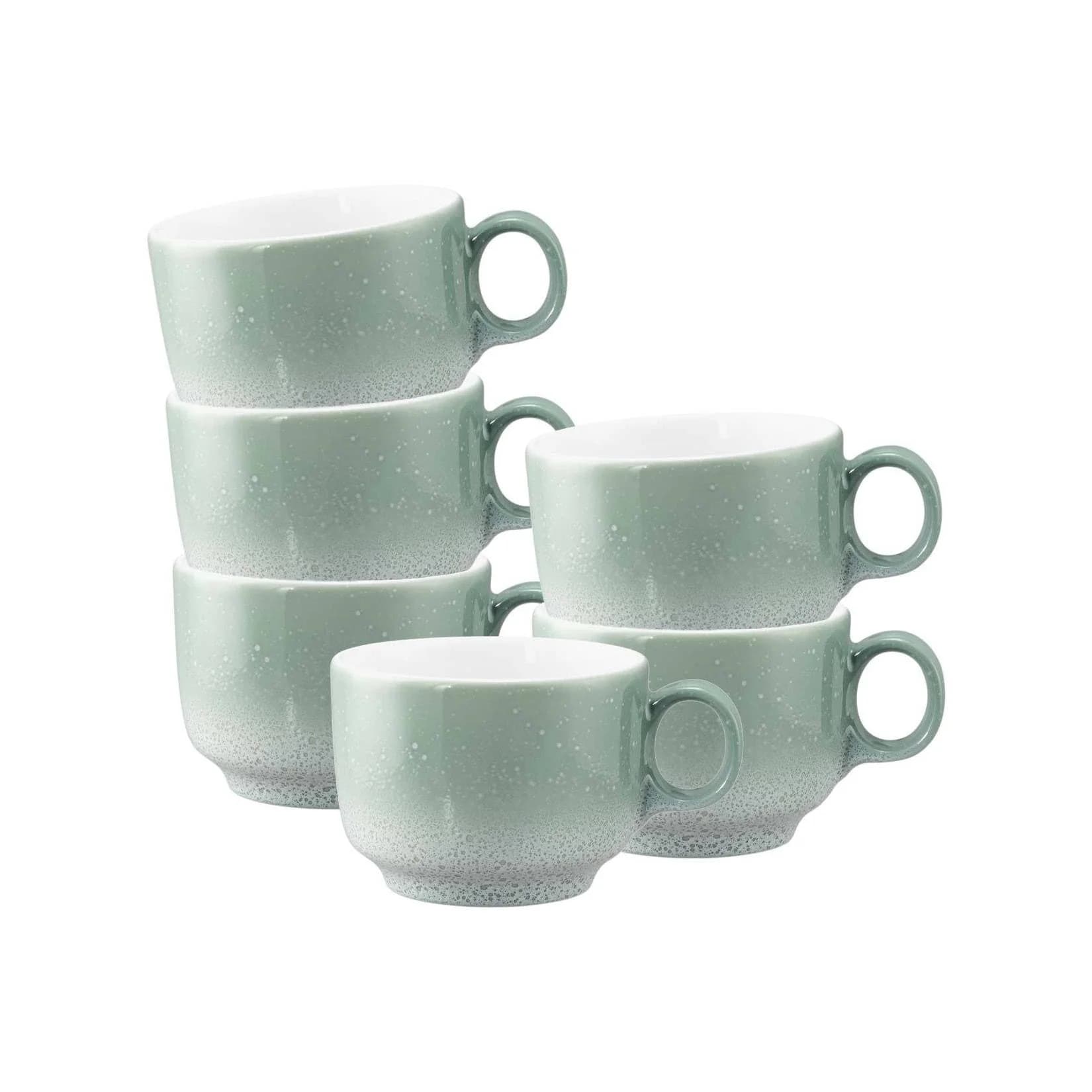 Seltmann Weiden Kaffeetassen Sento Home 210 ml 6er Set grün