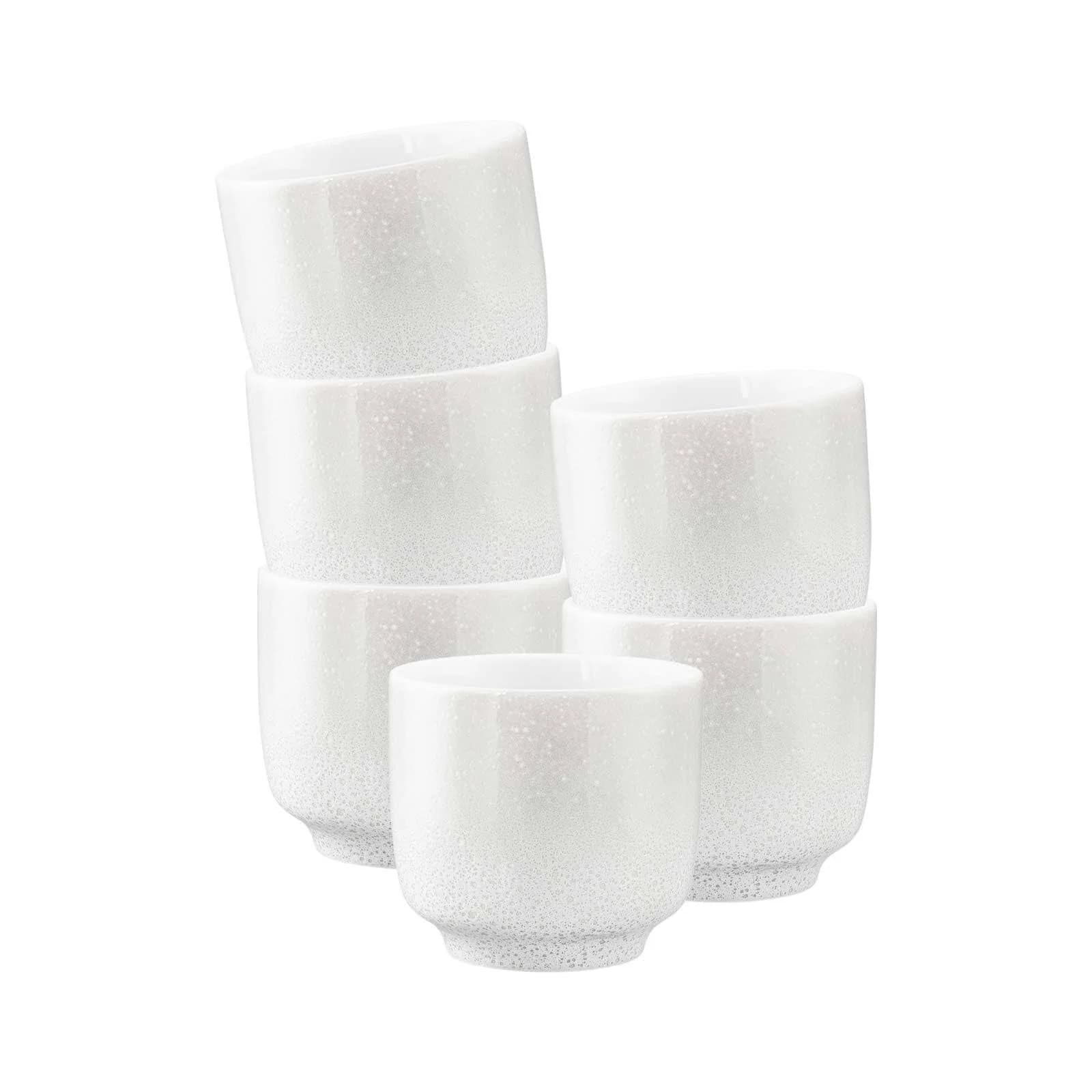 Seltmann Weiden Cappuccinotassen ohne Henkel 6er Set 300 ml Porzellan Weiß - Bild 2