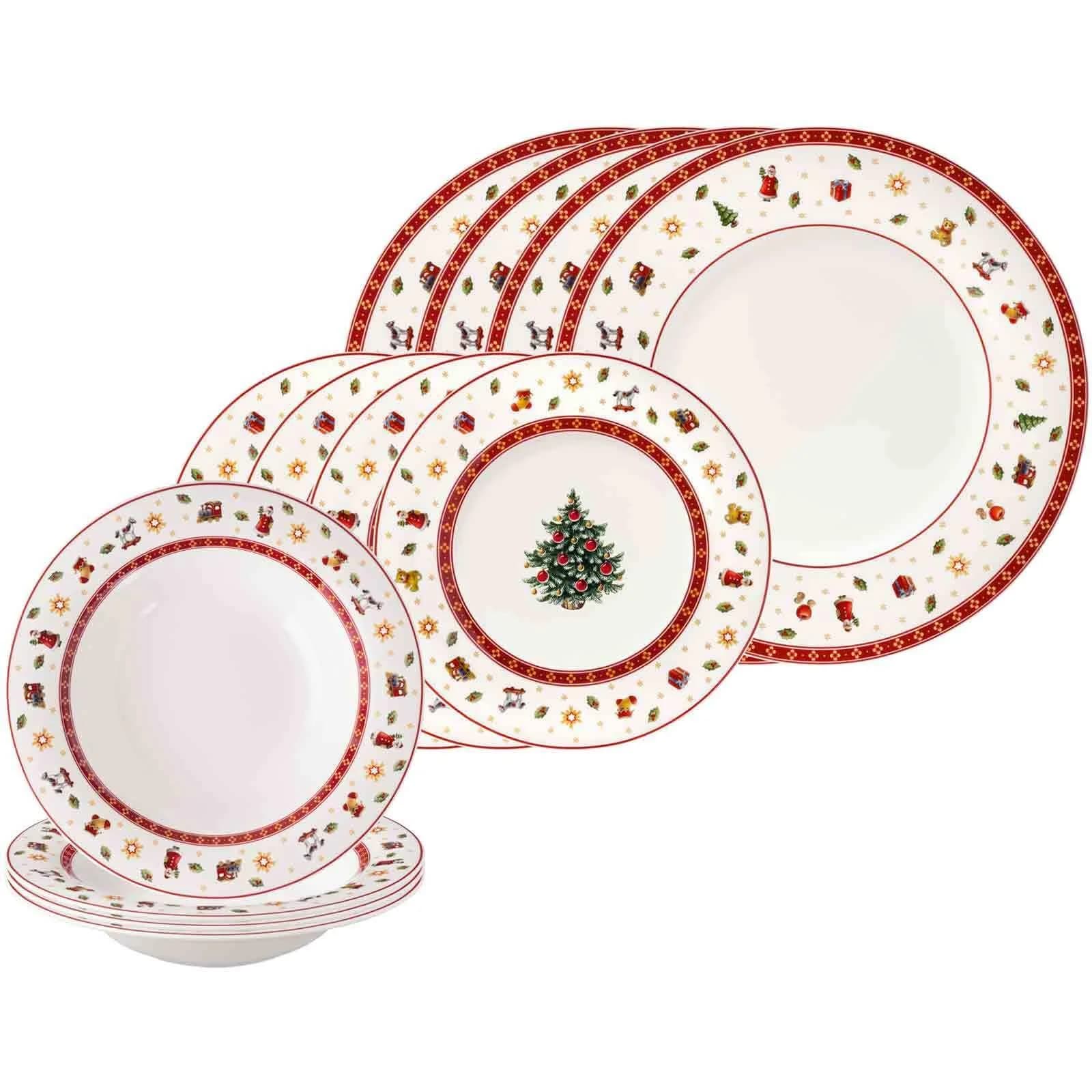 Villeroy & Boch Tellerset Toy's Delight 12-teilig Weiß