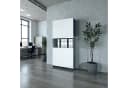 InnoFurn Aktenschrank Elona M2 Weiß Push-to-Open Soft-Close Bild 1