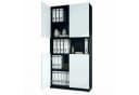 InnoFurn Aktenschrank Elona M2 Weiß Push-to-Open Soft-Close Bild 2