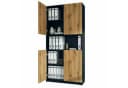 InnoFurn Aktenschrank Elona Büroschrank mit Soft-Close & Push-to-Open Braun Bild 2