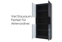 InnoFurn Aktenschrank Elona Büroschrank mit Soft-Close & Push-to-Open Braun Bild 3