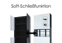 InnoFurn Aktenschrank Elona Büroschrank mit Soft-Close & Push-to-Open Braun Bild 4