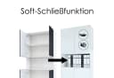 InnoFurn Aktenschrank Elona M2 Büroschrank Weiß Push-to-Open Bild 5
