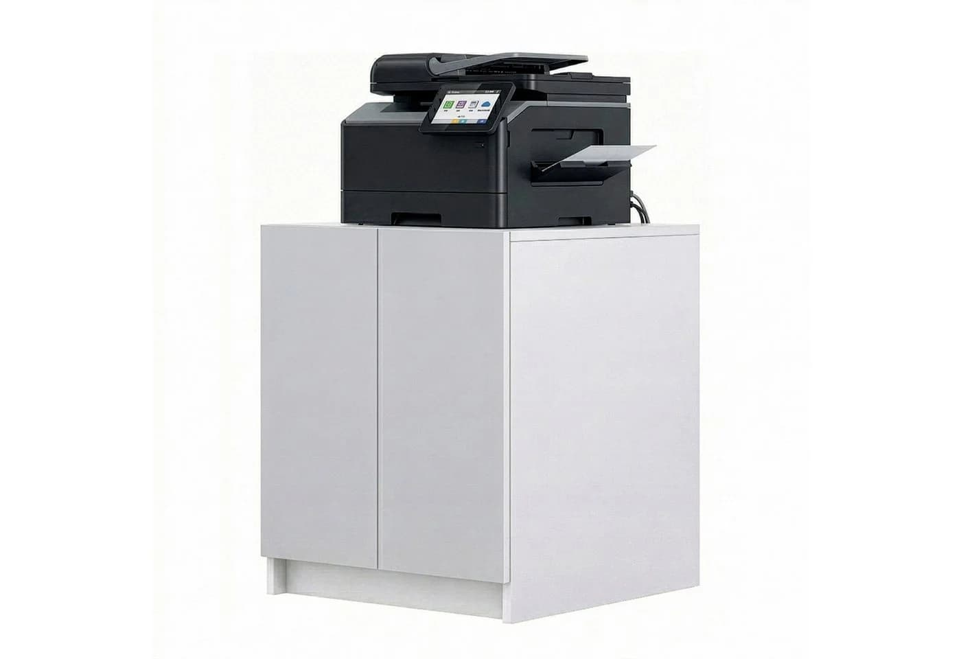 InnoFurn Druckerkommode Elona Weiß Soft-Close Push-to-Open - Bild 2