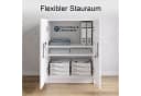 InnoFurn Druckerkommode Elona Weiß Soft-Close Push-to-Open Bild 5