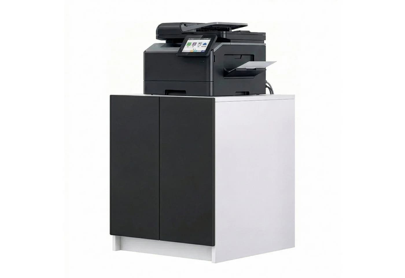 InnoFurn Druckerkommode Elona Schwarz Soft-Close Push-to-Open - Bild 2