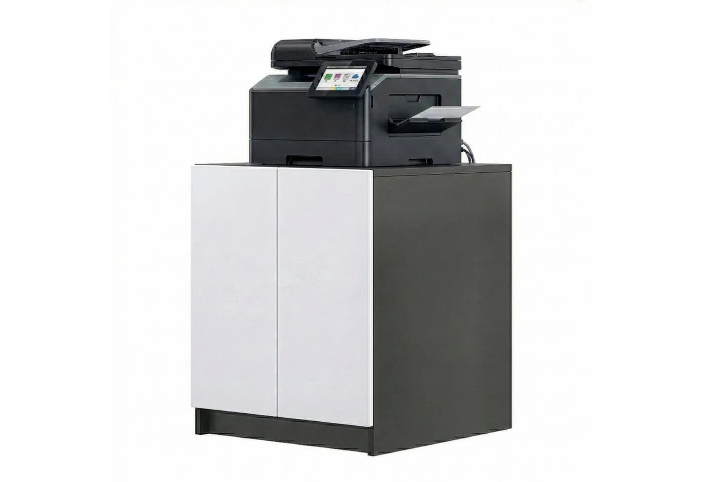 InnoFurn Aktenschrank Elona Weiß Soft-Close & Push-to-Open - Bild 2