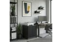 InnoFurn Druckerkommode Elona Schwarz Soft-Close & Push-to-Open Bild 1