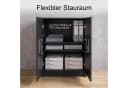 InnoFurn Druckerkommode Elona Schwarz Soft-Close & Push-to-Open Bild 5