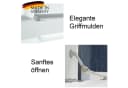 InnoFurn Lowboard Lia hängendes TV-Board Weiß matt/Weiß Hochglanz Bild 5