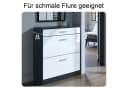 InnoFurn Schuhschrank Roma Schwarz mit Schuhkippern Bild 3