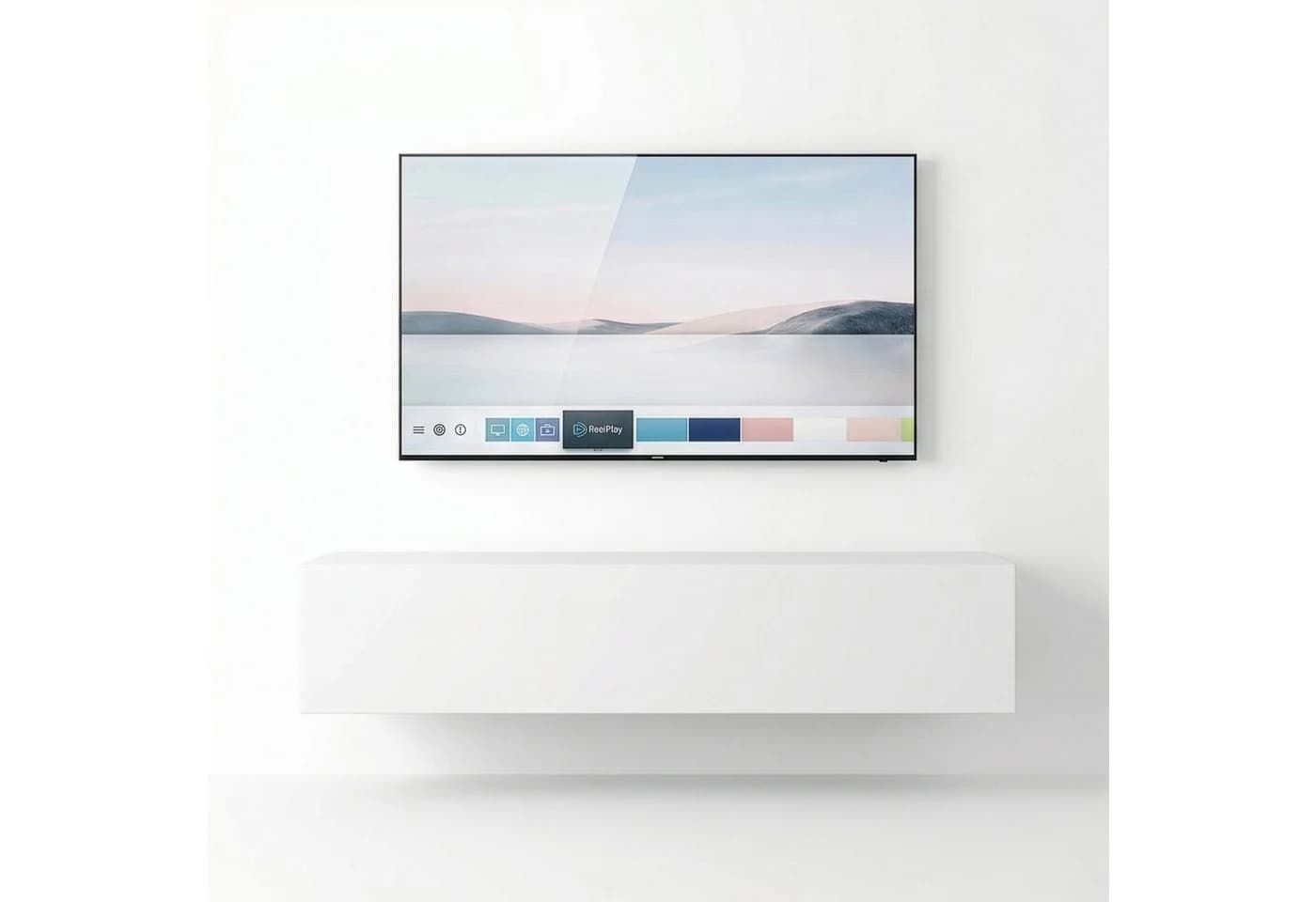 InnoFurn TV-Board Vela Hängendes Lowboard Weiß Modernes Design - Bild 2