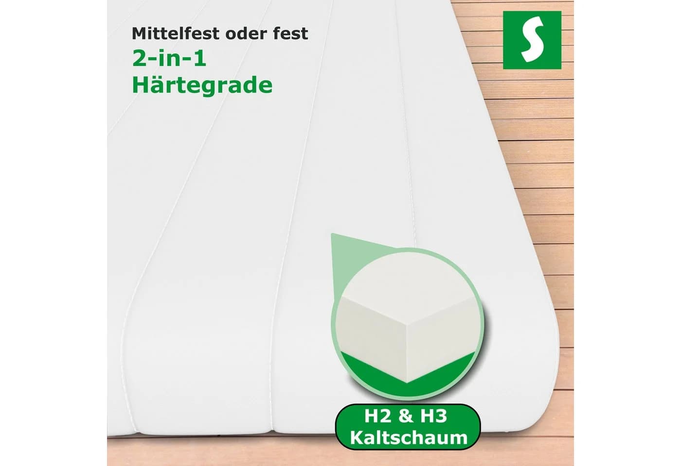 Schlaftroll Kaltschaummatratze Premium 7-Zonen Wendematratze H2/H3 - Bild 5