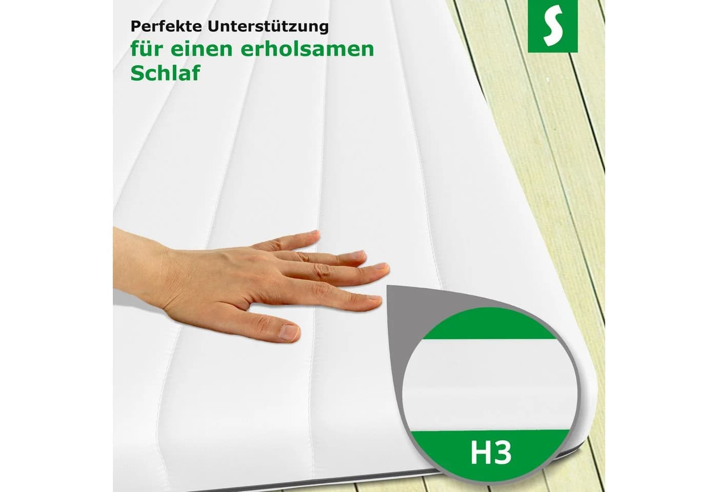 Schlaftroll Kaltschaummatratze H2 Atmungsaktiv Öko-Tex - Bild 4