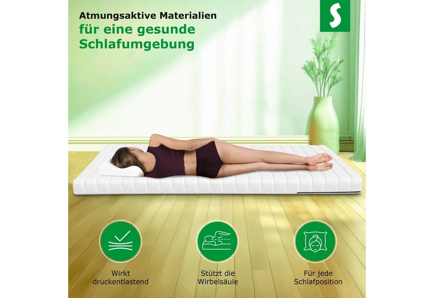 Schlaftroll Kaltschaummatratze H2 Atmungsaktiv Öko-Tex - Bild 5
