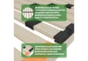 Schlaftroll ErgoFlex Lattenrost manuell verstellbar Orange/Grau Bild 3