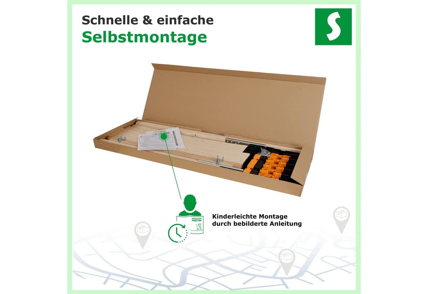 Schlaftroll ErgoFlex Lattenrost manuell verstellbar Orange/Grau - Bild 4