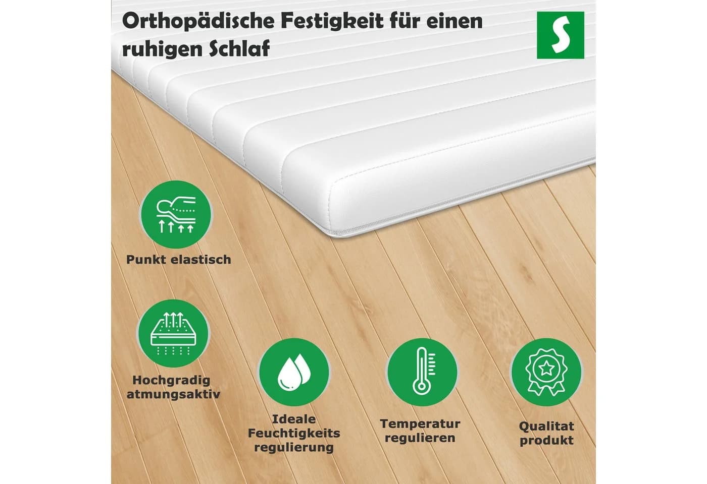 Schlaftroll Kaltschaum-Topper Ergonomisch 5 cm Hoch - Bild 5
