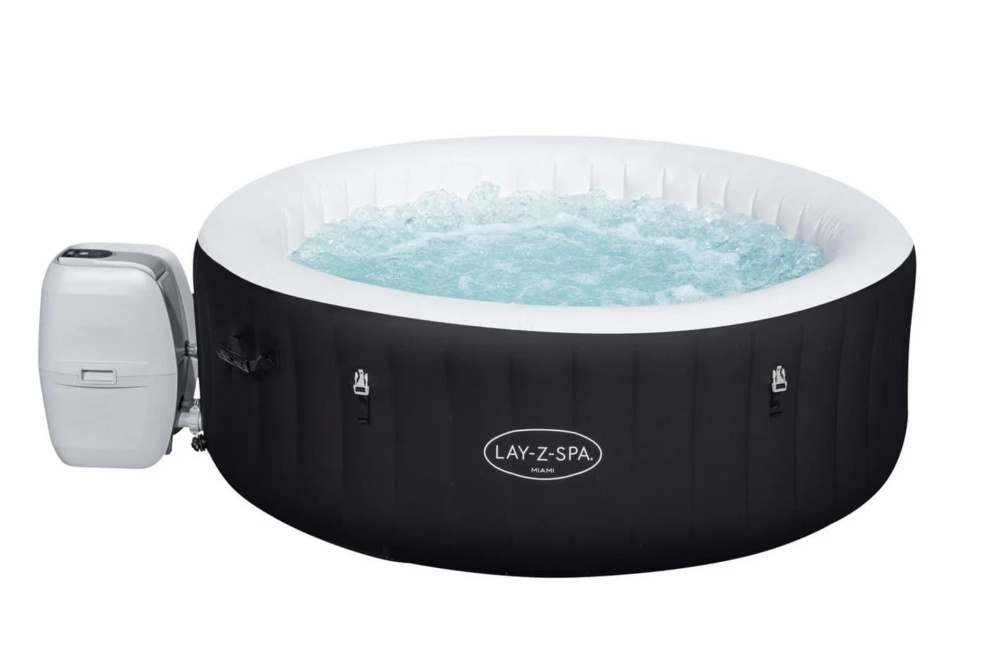 HAF Lay-Z-Spa Miami AirJet Aufblasbarer Whirlpool Schwarz - Bild 2