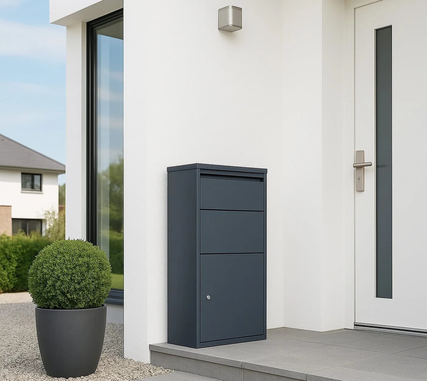 Westmann Pollux Briefkasten mit Paketbox Anthrazit - Bild 2