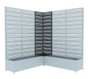 WESTMANN Pflanzkübel Dekora 11 Eckmodul Anthrazit Metall Bild 5