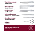 HOOZ 7-tlg. Küchenmesser-Set mit Messerblock Edelstahl Silber Bild 3