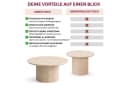 HOOZ Couchtisch 2er Set rund MDF Sand Bild 3