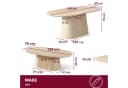 HOOZ Wohnzimmertisch & Esstisch Set oval Keramikplatte Sand Bild 4