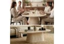 HOOZ Wohnzimmertisch & Esstisch Set oval Keramikplatte Sand Bild 5