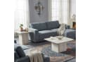 HOOZ Couchtisch 2er Set quadratisch Travertin-Optik Kalkoptik Bild 1