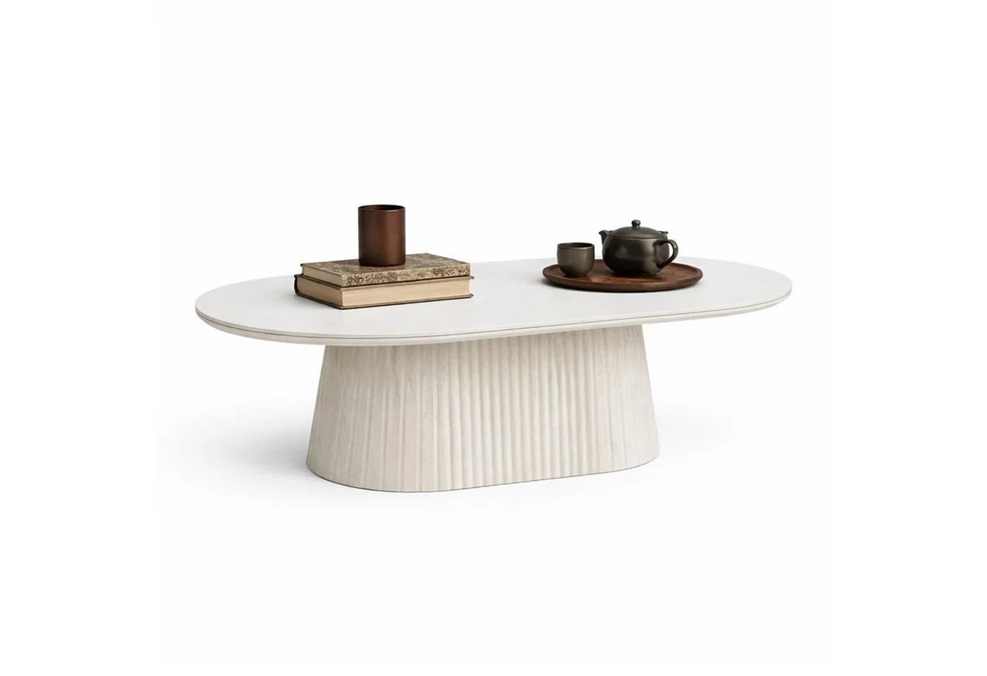 HOOZ Wohnzimmertisch oval modern mit Keramikplatte - Bild 2