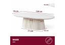 HOOZ Wohnzimmertisch oval modern mit Keramikplatte Bild 4