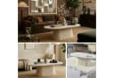 HOOZ Wohnzimmertisch oval modern mit Keramikplatte Bild 5