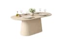 HOOZ Esstisch oval modern mit Keramikplatte und Säulenfuß Bild 2