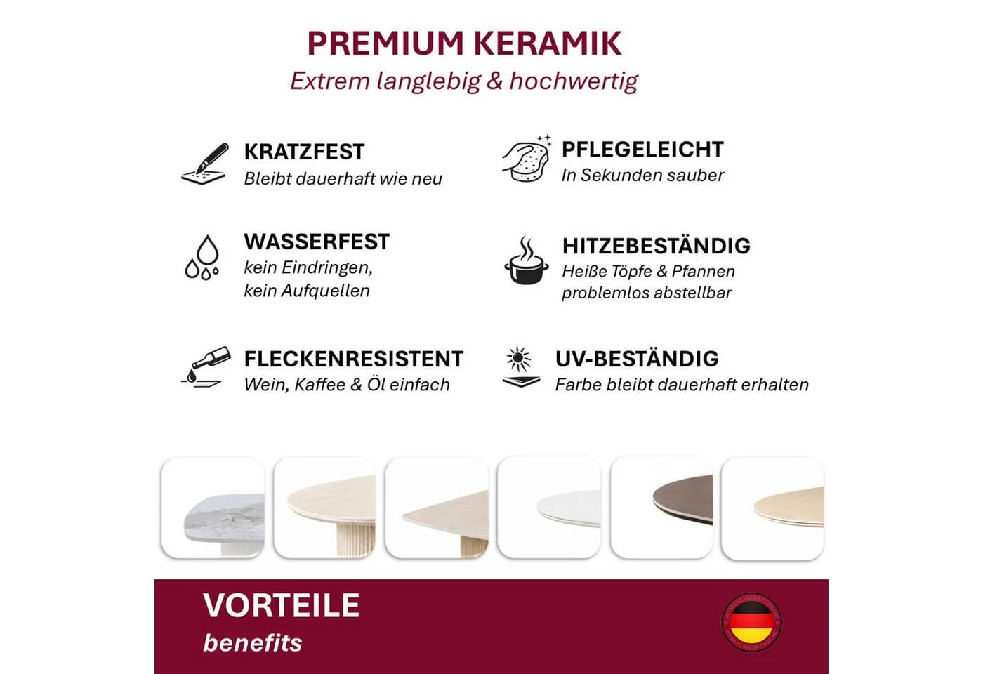 HOOZ Esstisch oval modern mit Keramikplatte und Säulenfuß - Bild 3