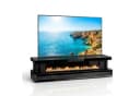 HOOZ TV-Lowboard Schwarz mit 3D-Flammenoptik & Glasfront Bild 2